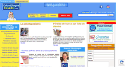 Desktop Screenshot of odontologosecuador.com