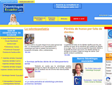 Tablet Screenshot of odontologosecuador.com